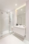 white bathroom renovation